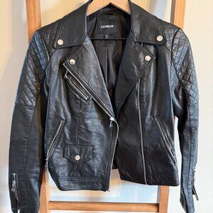 Express Faux Leather Moto Jacket